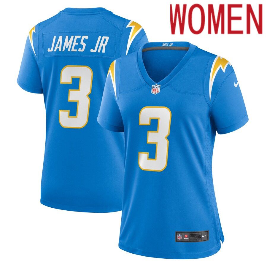 Women Los Angeles Chargers 3 Derwin James Jr. Nike Powder Blue Game NFL Jersey